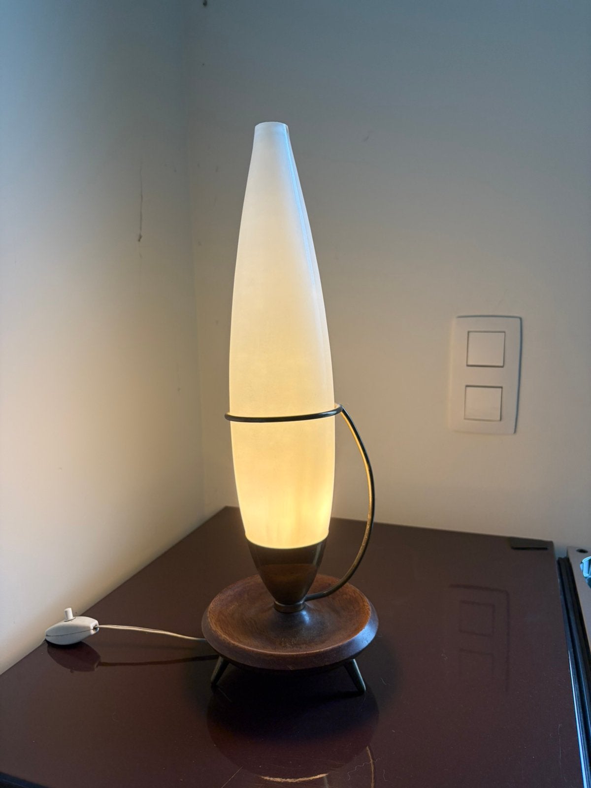 Vintage opaline lamp Philips, Huis en Inrichting, Ophalen, Zo goed als nieuw, Philips, Vintage