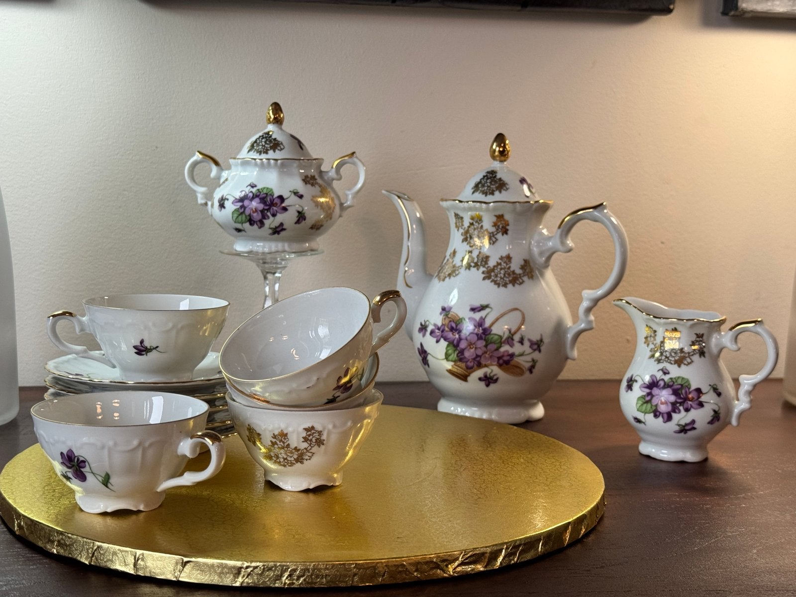 Service à café ancien Bareuther Waldsassen Bavaria, Enlèvement ou Envoi