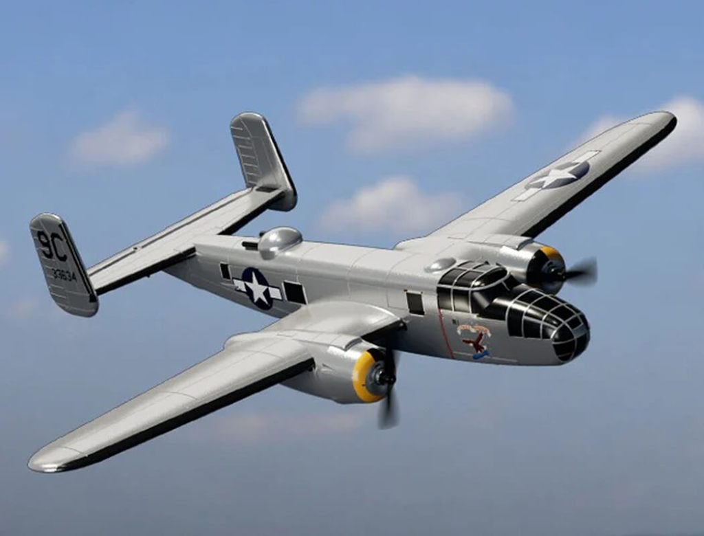 Volantex B-25 Mitchell | RTF Compleet | 6-Axis Gyro | NIEUW, Ophalen of Verzenden, Nieuw, Elektro, RTF (Ready to Fly)