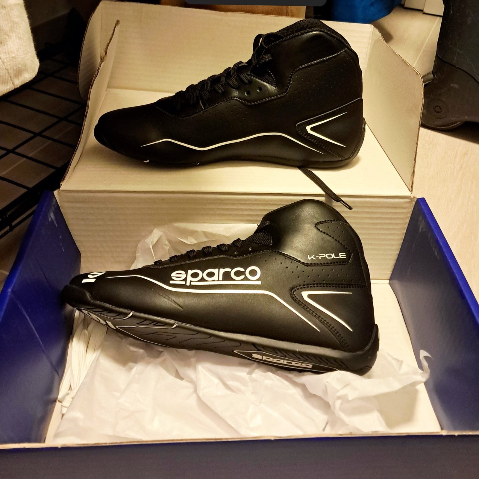 Nieuwe Sparco K-pole raceschoenen maat 39, Sports & Fitness, Karting, Neuf, Enlèvement