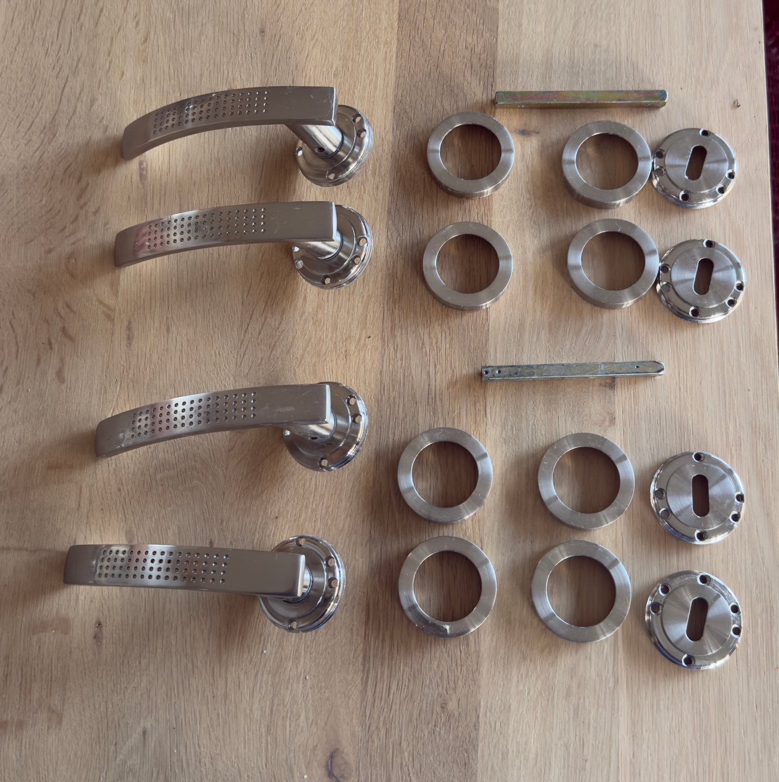 Lot de 8 poignée de portes, Bricolage & Construction, Enlèvement ou Envoi, Utilisé, Loquet ou Poignée