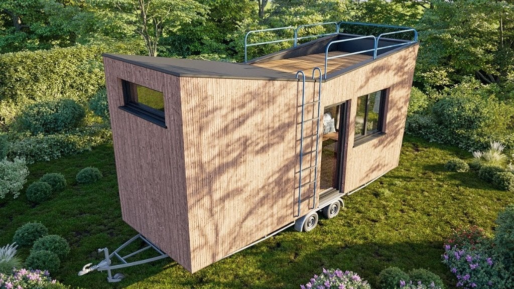 tinyhouse, Caravanes & Camping, Jusqu'à 4, 6 à 7 mètres, Particulier