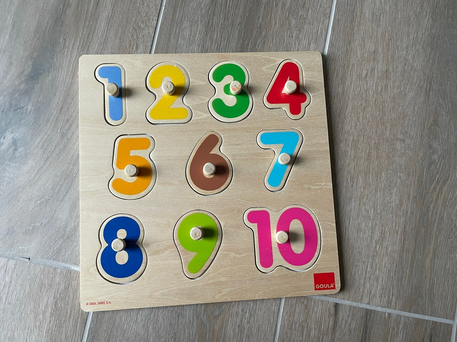 Puzzel letters merk Goula, Kinderen en Baby's, Speelgoed | Kinderpuzzels, Ophalen of Verzenden, Zo goed als nieuw