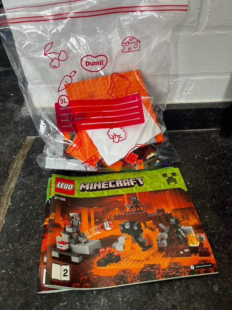 Lego Minecraft 21126 Le Wither, Enlèvement ou Envoi, Minecraft, Lego, Ensemble complet