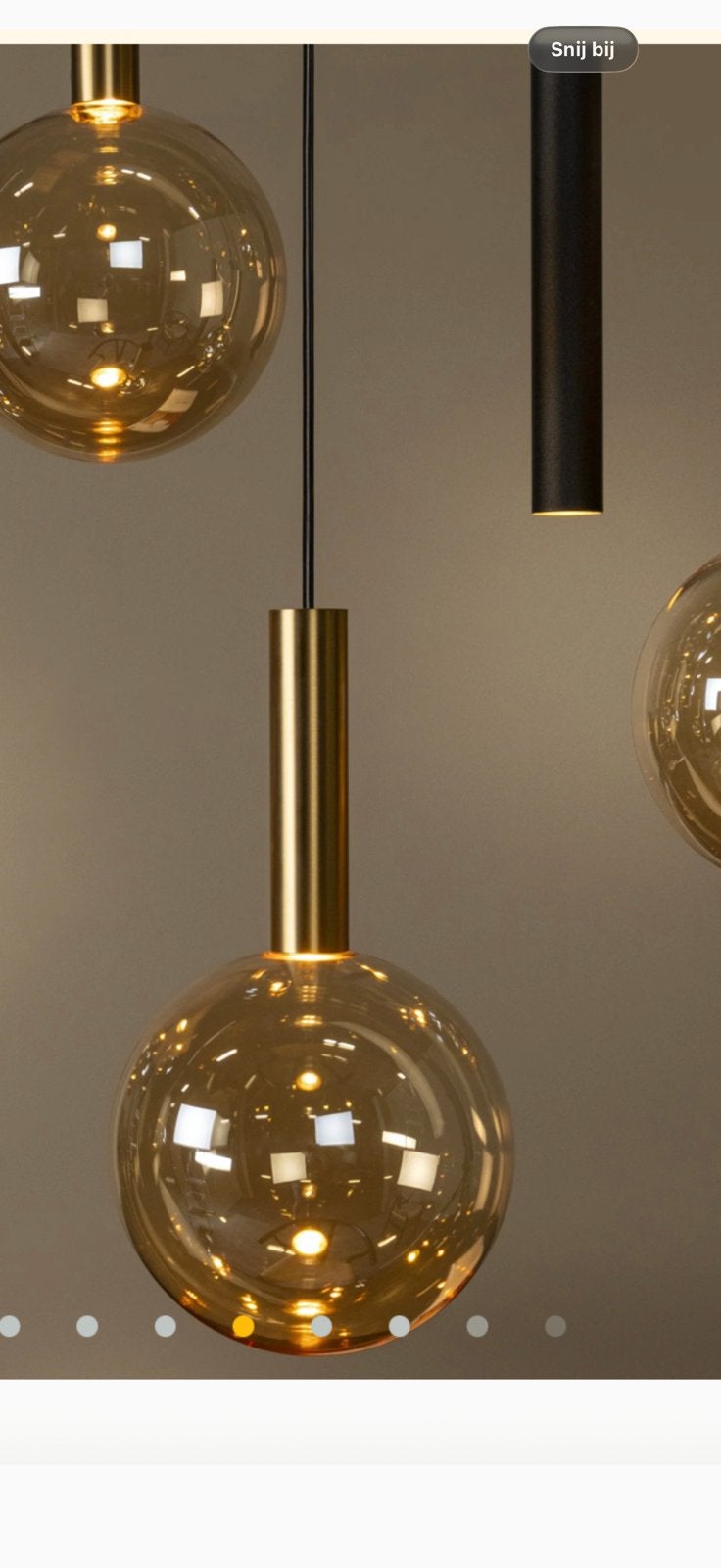 Prachtige hanglamp met 7 lichtpunten, nieuw in de doos, Ophalen, Nieuw, Modern