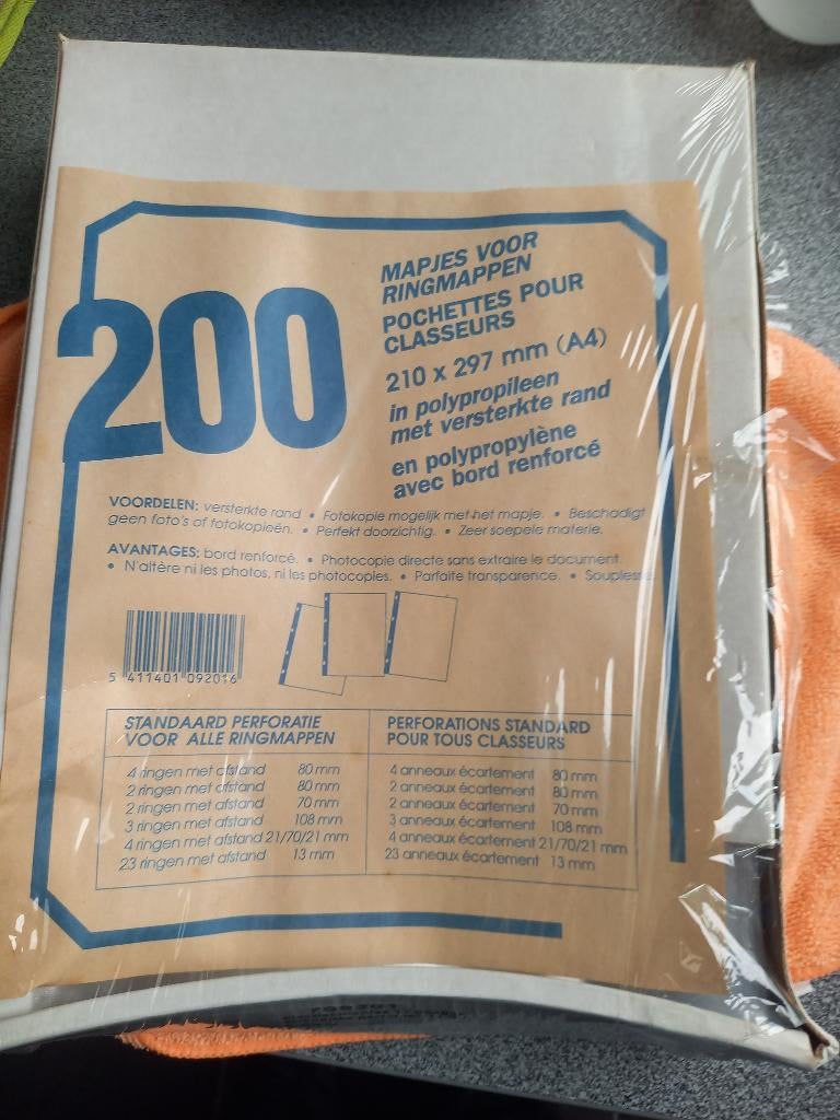 Chemise à anneaux en plastique, Enlèvement ou Envoi, Neuf