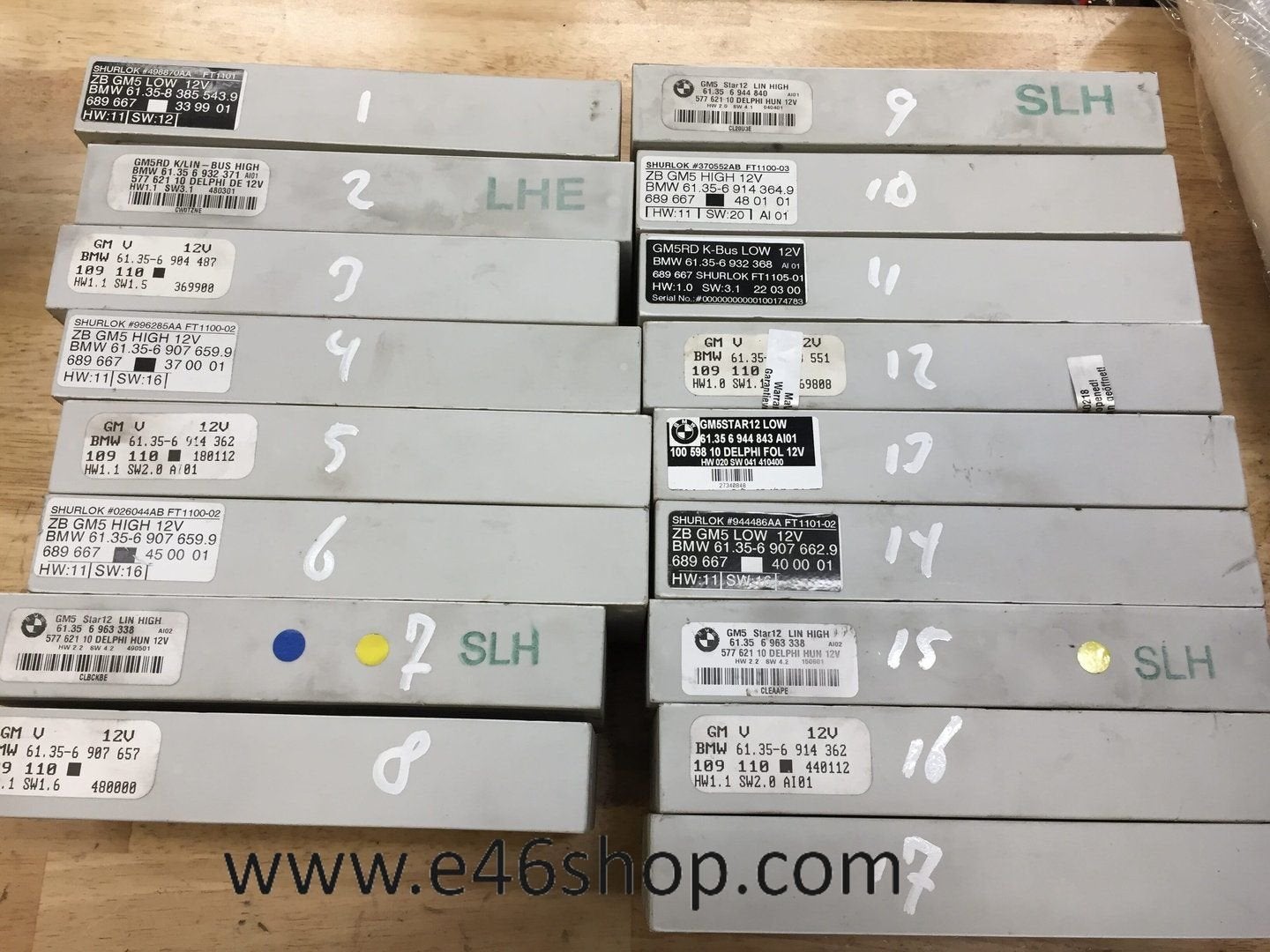 GM5 Modules BMW E46 zie fotos !, -, Utilisé, -, Enlèvement ou Envoi