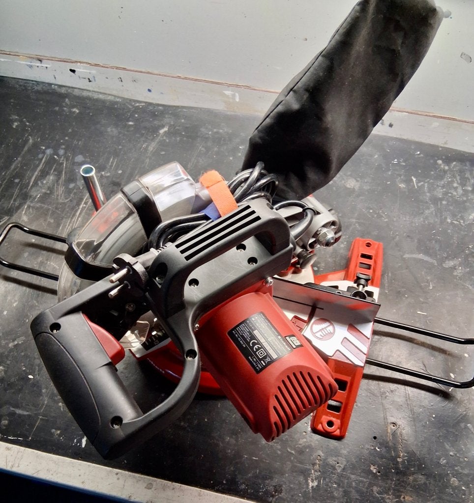 afkortzaag, Ophalen, 70 mm of meer, Einhell, Zo goed als nieuw