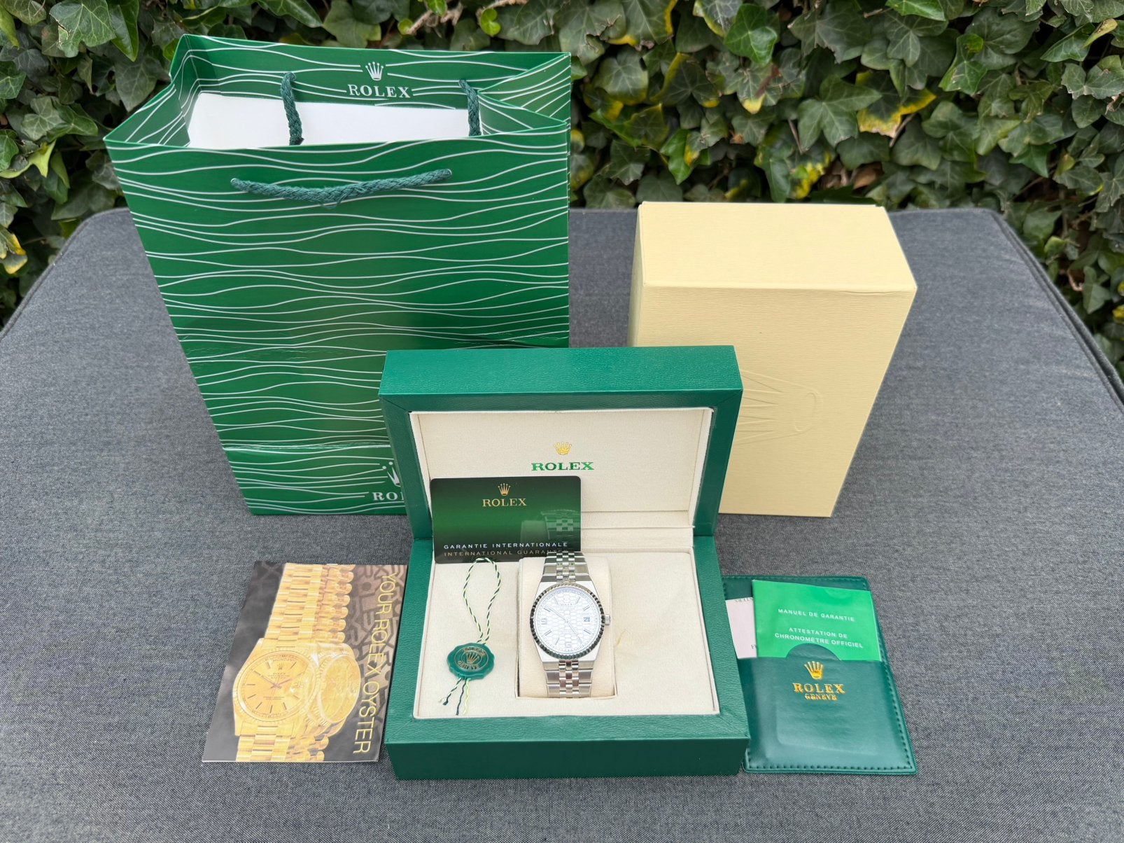 Rolex Land-Dweller White, Handtassen en Accessoires, Horloges | Antiek, Overige merken, Staal, Met bandje, Polshorloge