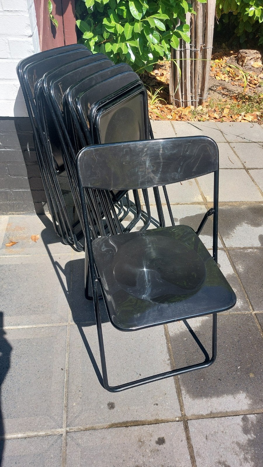klapstoelen, Huis en Inrichting, Stoelen, Ophalen, Gebruikt, Zwart, Vijf, Zes of meer stoelen