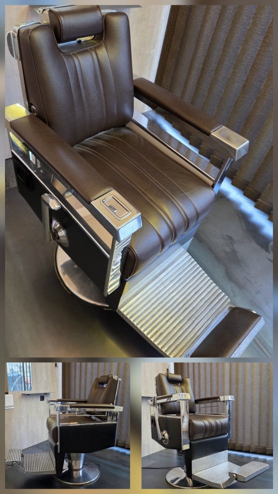 Fauteuil de coiffure homme  (lot de2), Enlèvement, Utilisé, Autres types