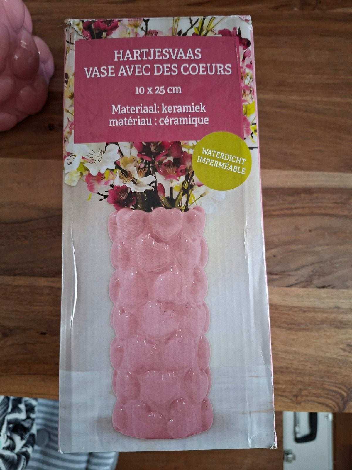 Hartjesvaas roze, Maison & Meubles, Accessoires pour la Maison | Vases, Enlèvement, Rose