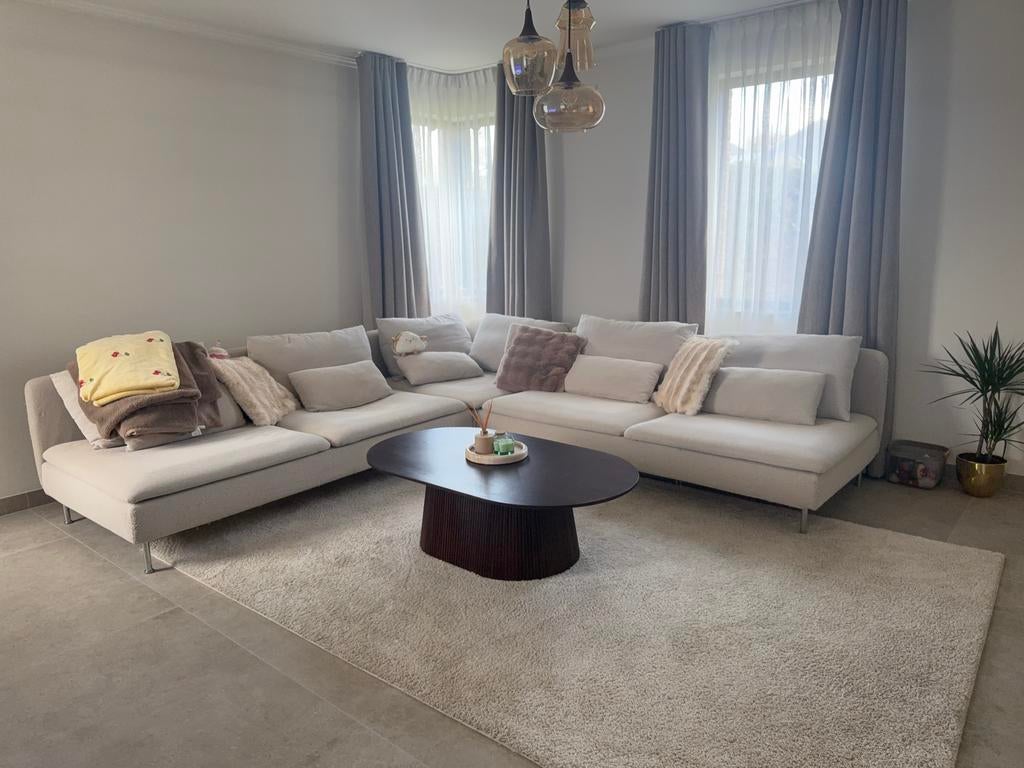 IKEA Söderhamn zetel + voetenbank - gunnared beige, Huis en Inrichting, Ophalen, Gebruikt