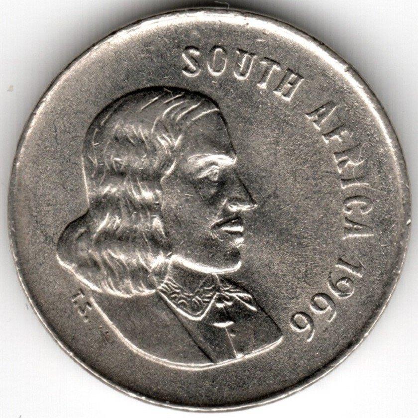 Afrique du Sud : 5 cents 1966 English KM #67 .1 Ref 16247, Enlèvement ou Envoi, Afrique du Sud, Monnaie en vrac
