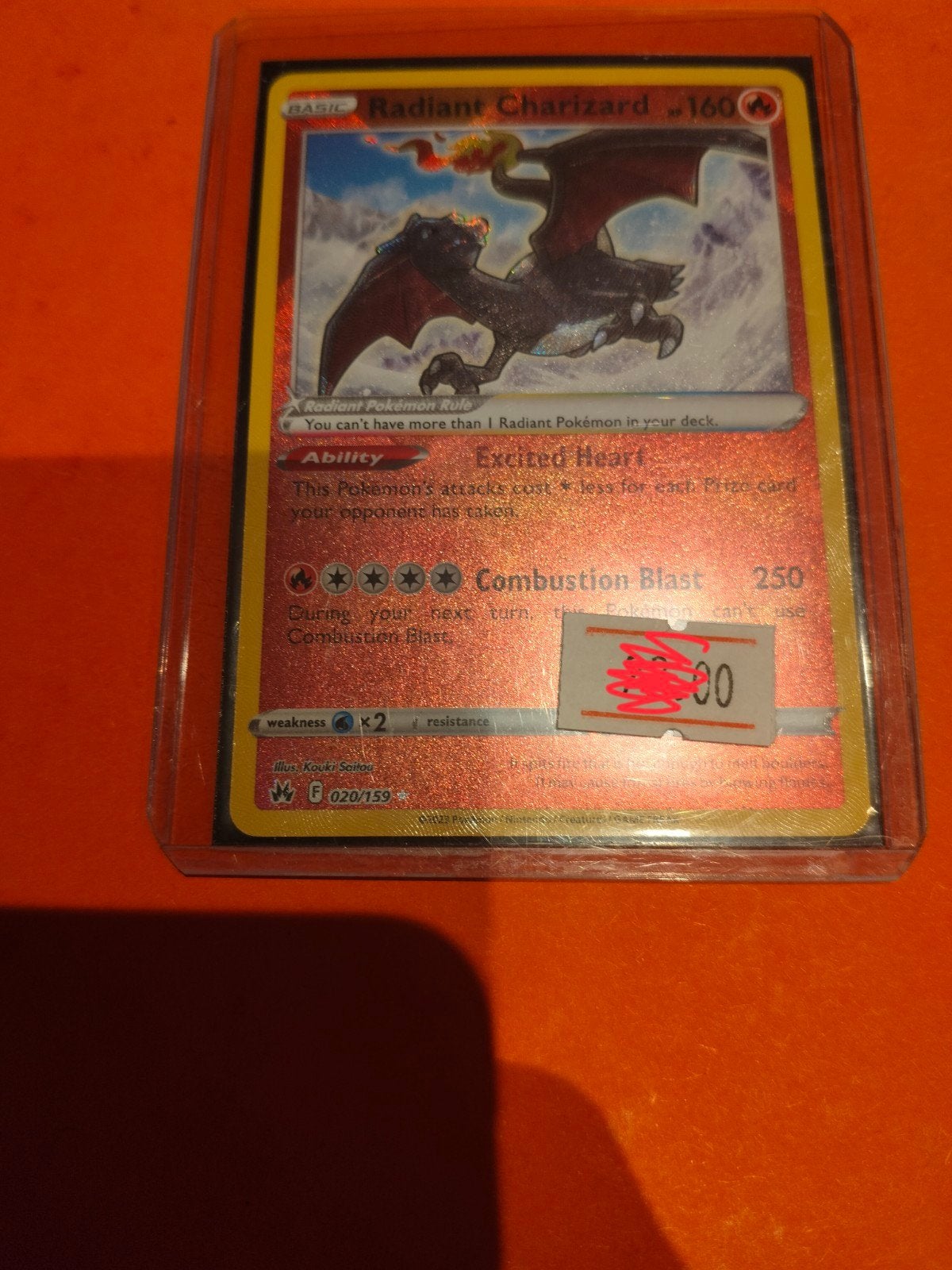 Radiant charizard, Enlèvement ou Envoi
