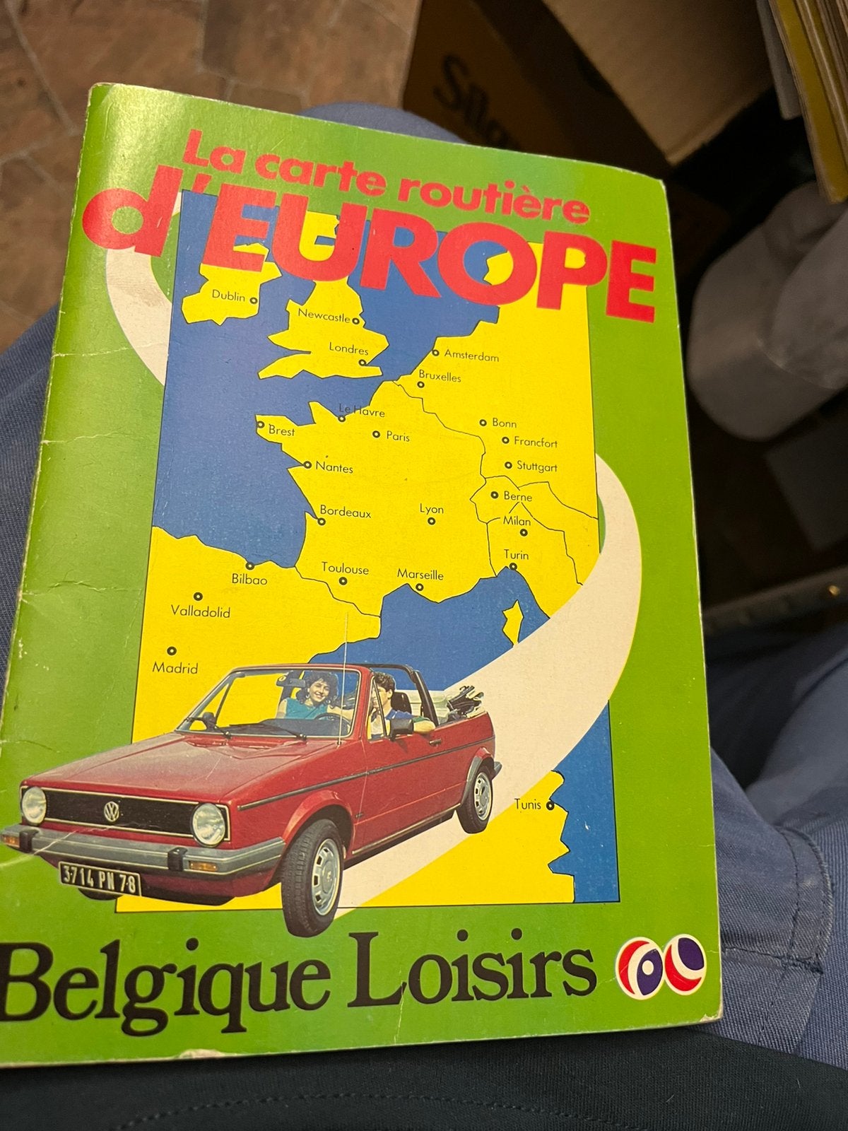 Carte routière d’Europe Belgique Loisirs 1989, Enlèvement ou Envoi, Belgique