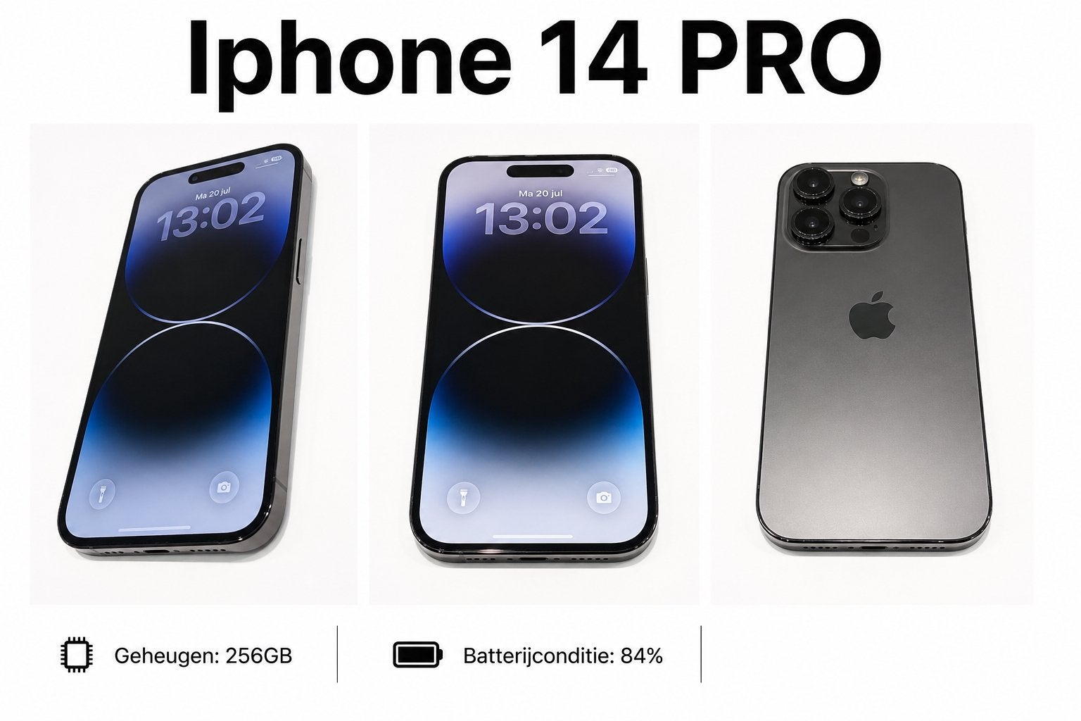 iPhone 14 PRO, Telecommunicatie, Mobiele telefoons | Toebehoren en Onderdelen, Ophalen, Zo goed als nieuw