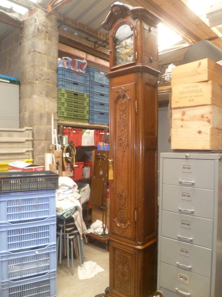 ZEER MOOIE ANTIEKE STAANDE KLOK HOOGTE 277 CM, Ophalen
