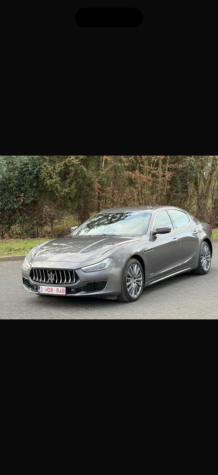 MASERATI GHIBLI 3.0 V6 DIESEL – 275 CH – 2018, Auto's, Automaat, Leder, Diesel, Grijs
