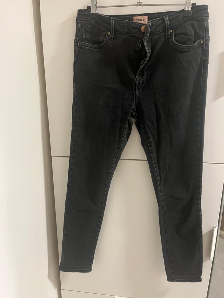 Only jeansbroek XL, Kleding | Dames, Spijkerbroeken en Jeans, Ophalen, Zo goed als nieuw, Zwart