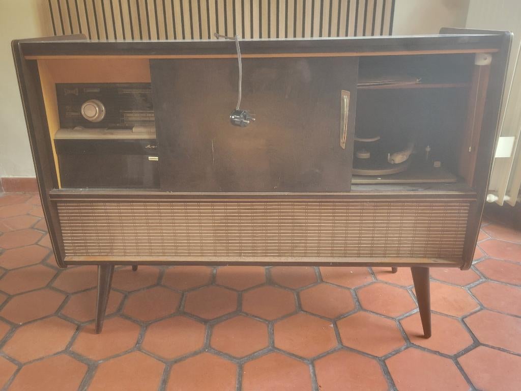 Meuble chaine hifi vintage pour collectionneurs, Ophalen