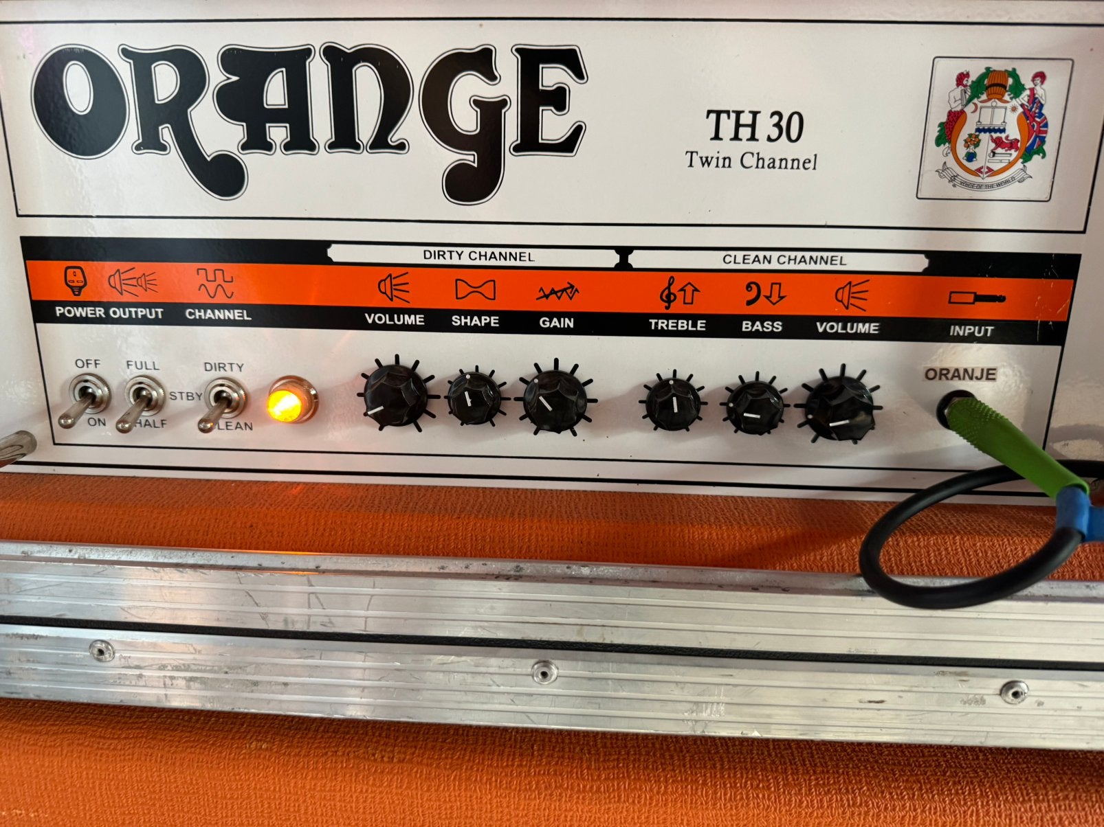 Orange TH 30 twin channel met cab 2x12, Ophalen, Zo goed als nieuw