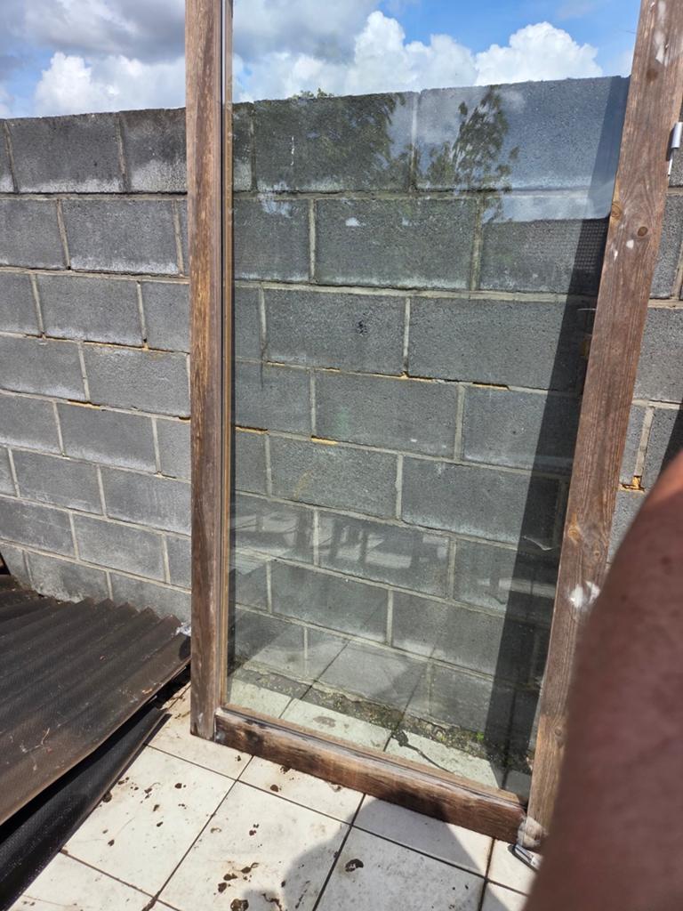 Vitres double vitrages, Ophalen, Gevelraam of Ruit, Gebruikt, 80 tot 120 cm