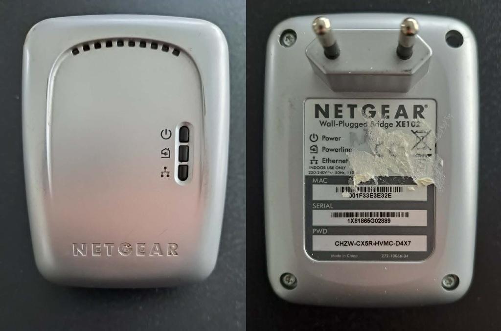 NETGEAR Powerline XE102, Computers en Software, Powerlines, Ophalen of Verzenden, Gebruikt, Netgear