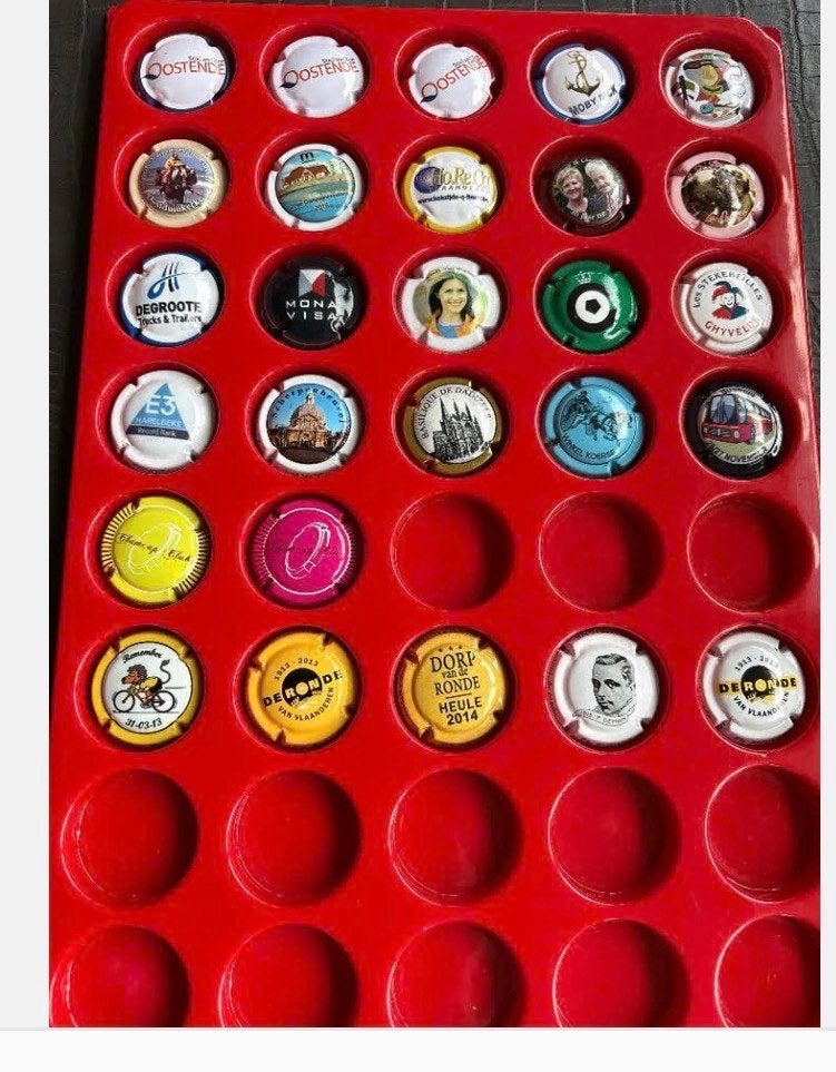 Belgische champagne capsules 27 stuks, Enlèvement ou Envoi