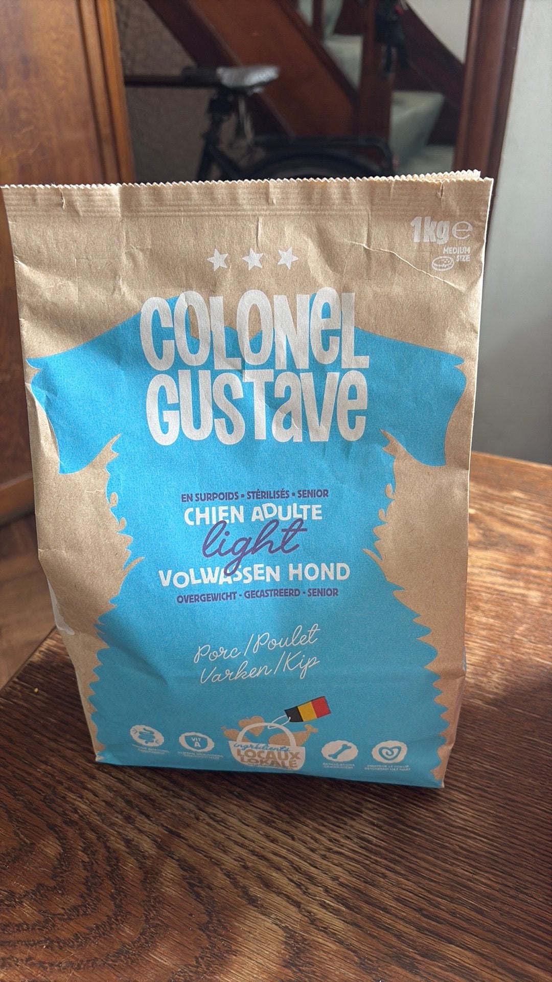 Croquettes chien light Colonel gustave 1kg, Dieren en Toebehoren, Dierenvoeding, Ophalen, Hond
