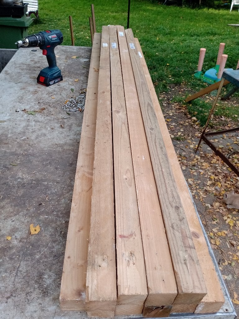 chevron bois, Enlèvement, Utilisé, Épicéa