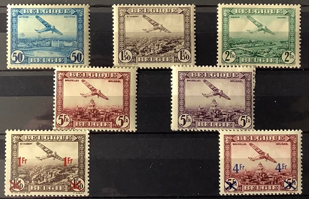 PA1-PA7. 1930. Postfris. Fokker FVII. OBP: 143,00 euro., Postzegels en Munten, Verzenden, Orginele gom, Zonder stempel, Postfris