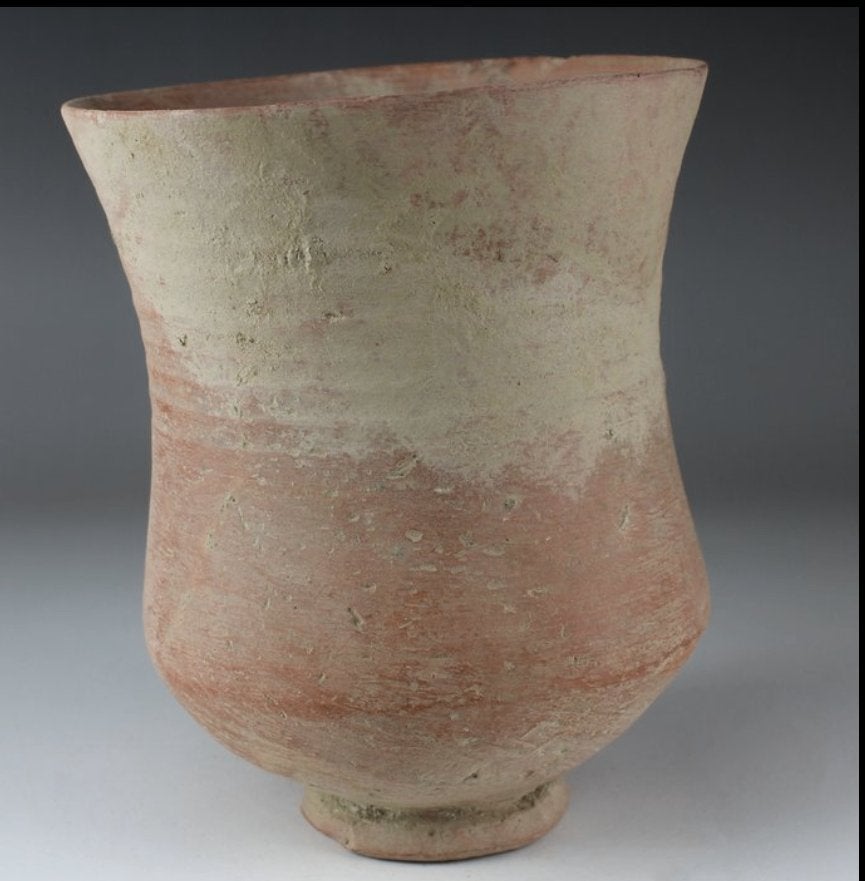 Cruche côtelée en poterie de Bactriane - Ancien musée -, Antiquités & Art, Antiquités | Céramique & Poterie, Enlèvement ou Envoi