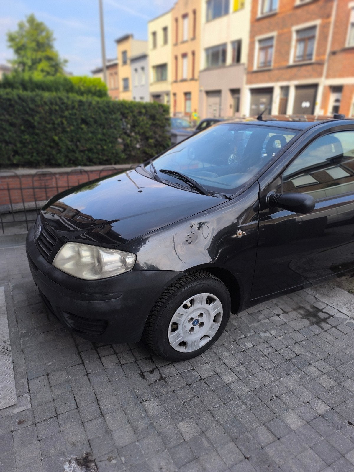 Fiat Punto 1.2 Hatchback 2004 139.000 km, Auto's, Voorwielaandrijving, Zwart, Handgeschakeld, Particulier