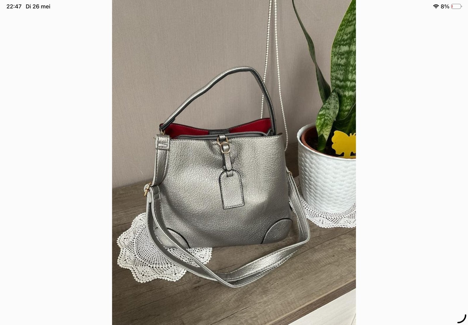 Nieuwe zomerse handtas, Handtassen en Accessoires, Tassen | Damestassen, Ophalen of Verzenden, Nieuw, Grijs, Schoudertasje