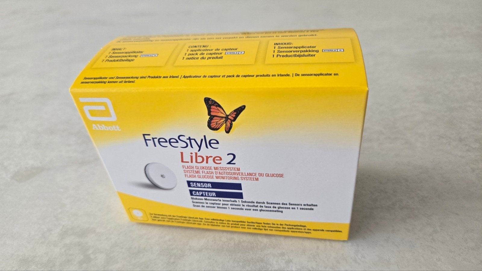 Freestyle Libre 2 glucose monitoring, Enlèvement