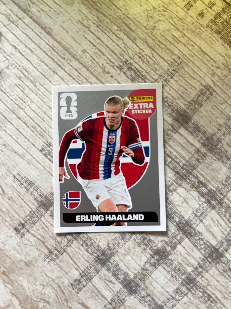 Panini kaarten. Gouden Messi en Zilveren Haaland, Ophalen of Verzenden, Nieuw, Meerdere stickers