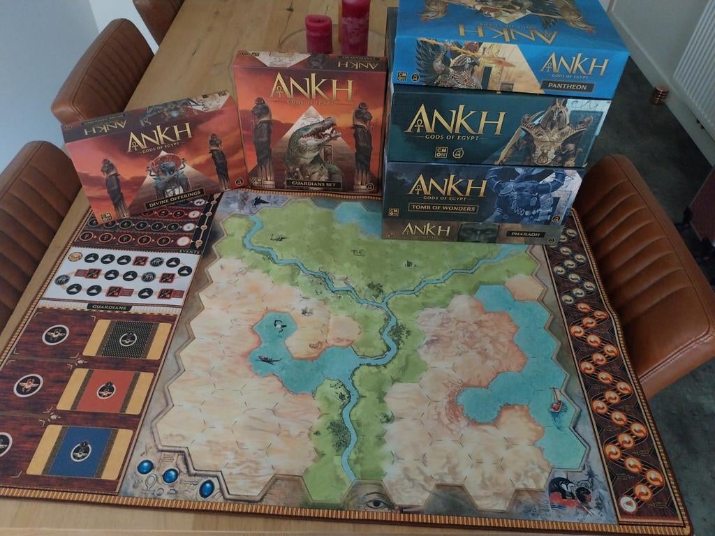 Ankh Kickstarter met playmat, Hobby en Vrije tijd, Gezelschapsspellen | Bordspellen, Ophalen of Verzenden