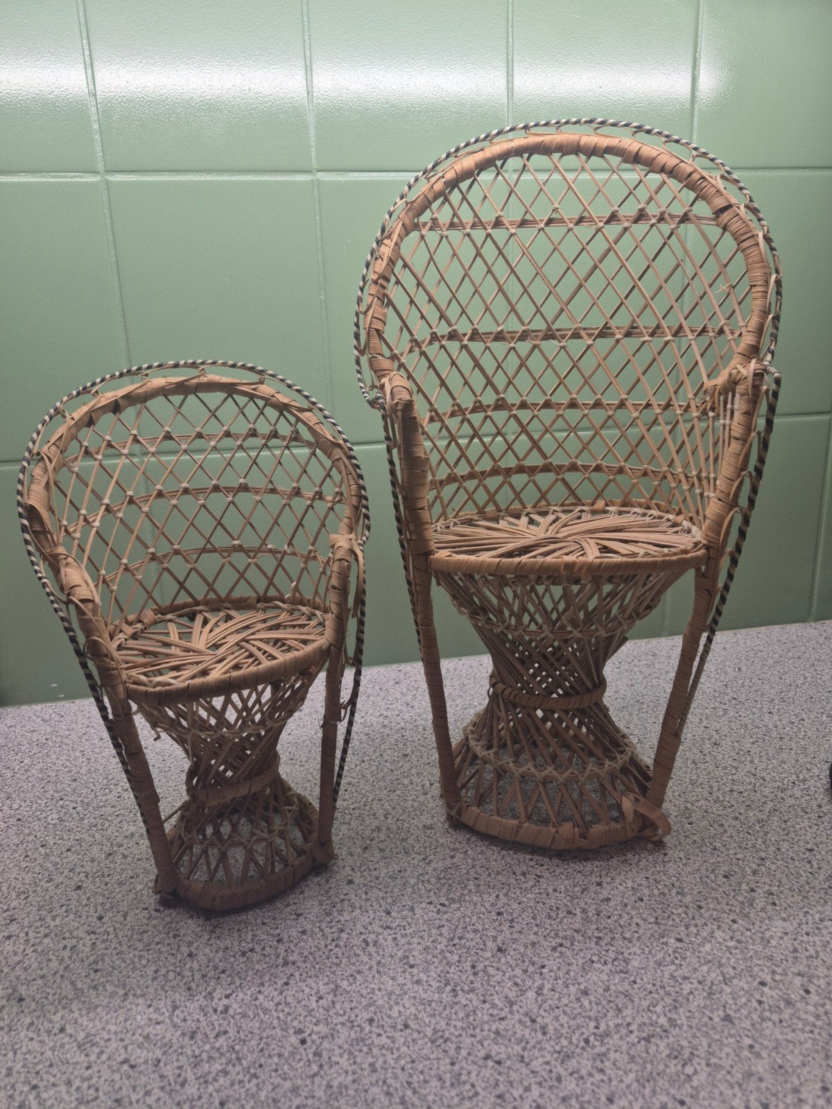 Rieten plantenhouders, Tuin en Terras, Ophalen