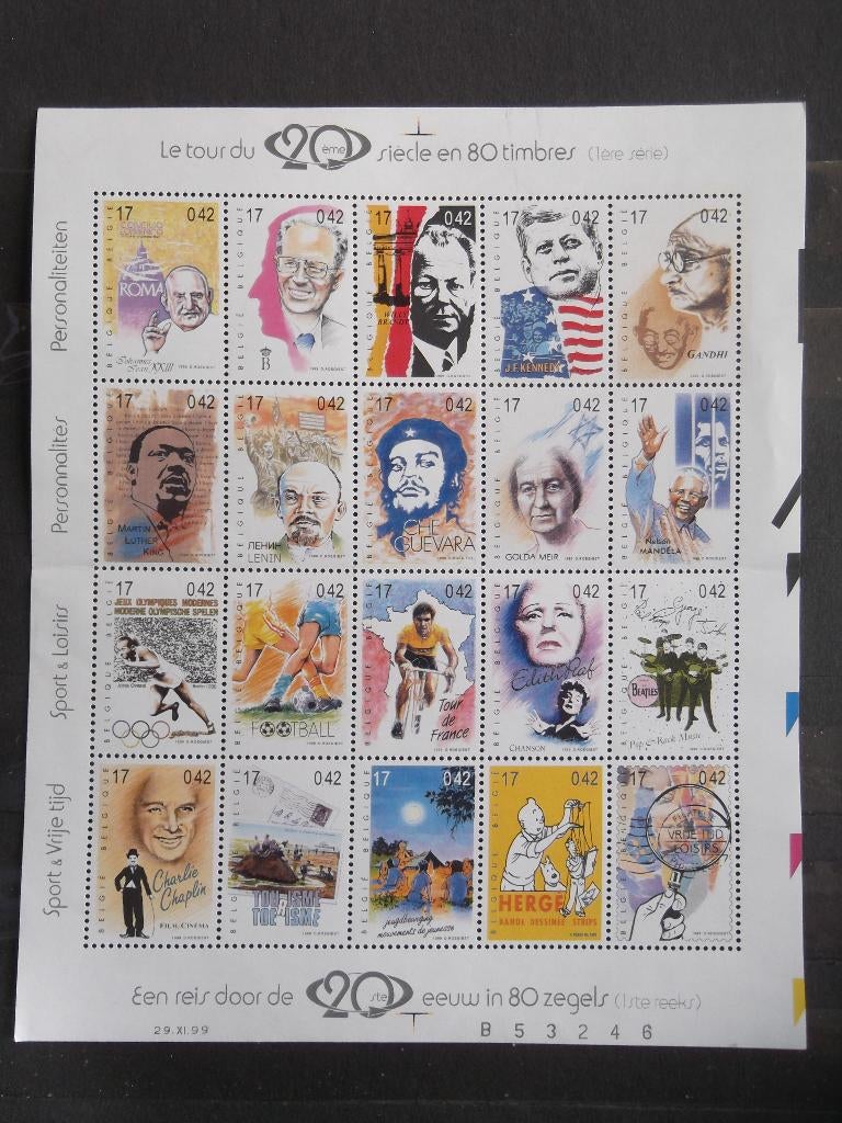 BL83 Personnalités -  Personaliteiten 1999 MNH, Postzegels en Munten, Postzegels | Europa | België, Ophalen of Verzenden, Postfris