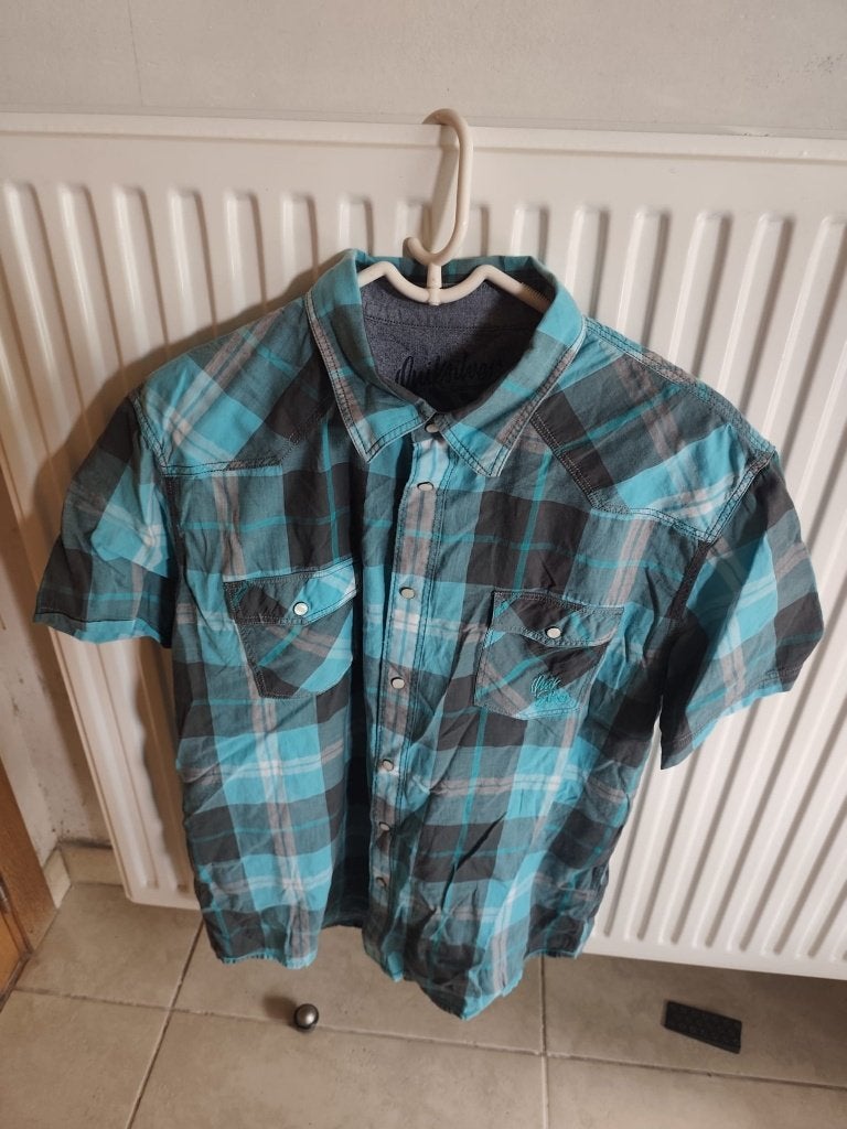 Chemise à manches courtes à carreaux XL, Enlèvement ou Envoi, Autres couleurs, Comme neuf, Quiksilver