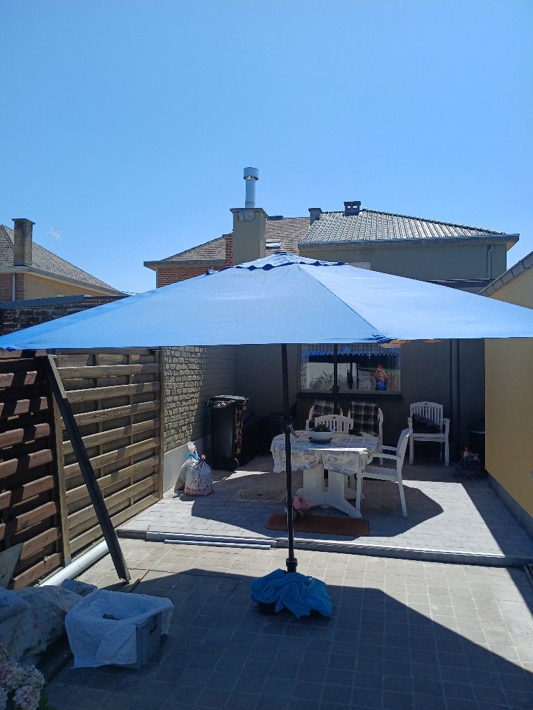 Parasol 3,5 M, Enlèvement, Comme neuf, Parasol sur pied