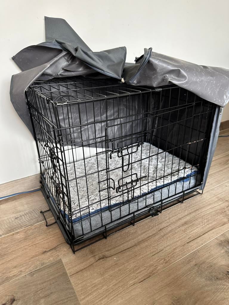 Cage housse et matela petit chien, Enlèvement, Utilisé