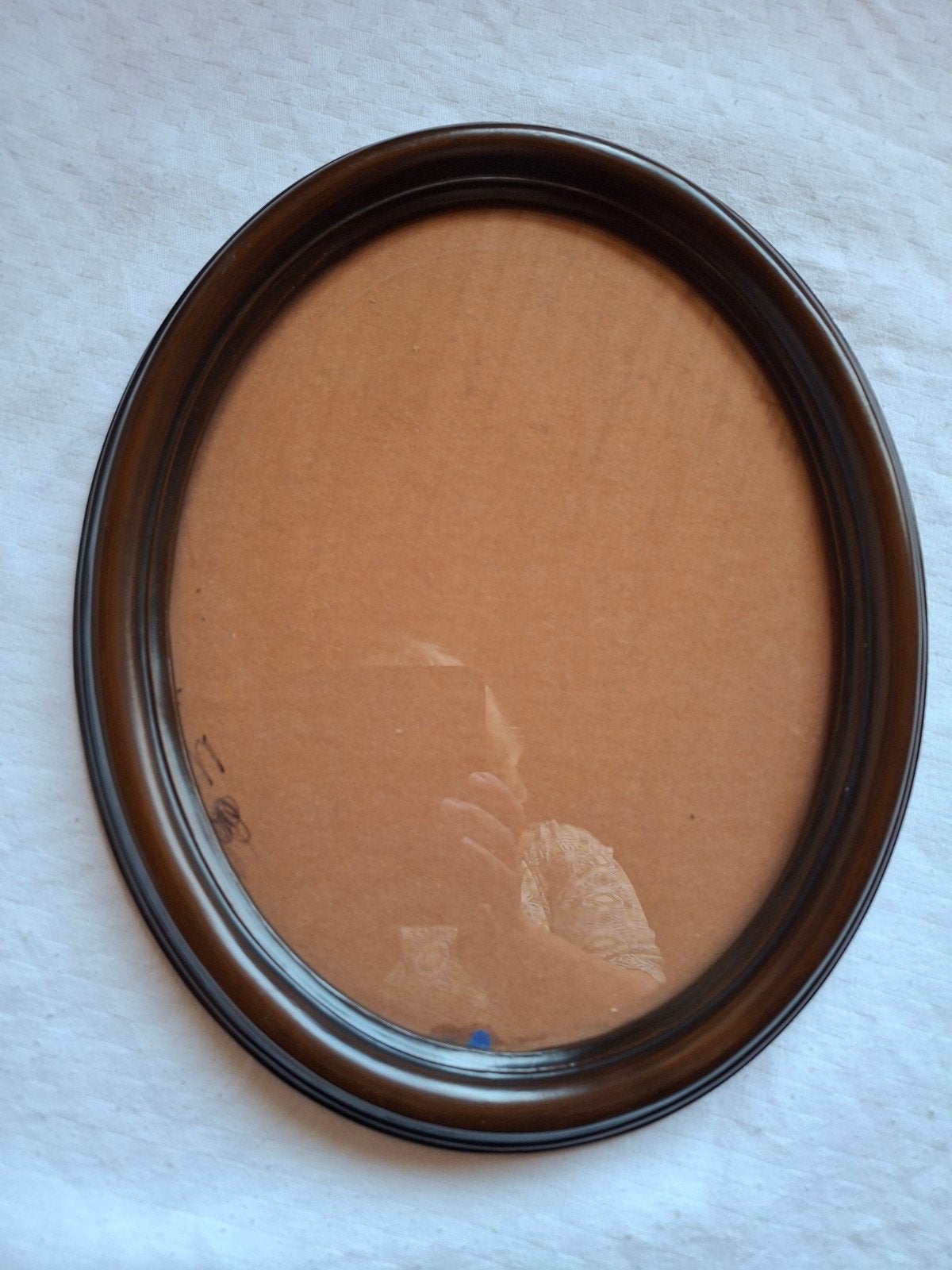 retro ovalen kader met glas, Ophalen, Met glas, Glas