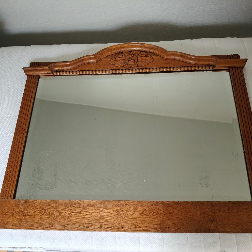 Spiegel en nachtkastje, Ophalen, 70 cm of meer, Hout, 65 cm of meer