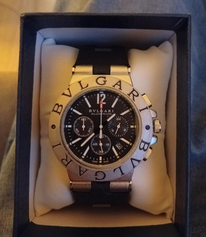 Heren Horloge Bvlgari Chonograaf (nieuw), Overige merken, Staal, Polshorloge, Nieuw