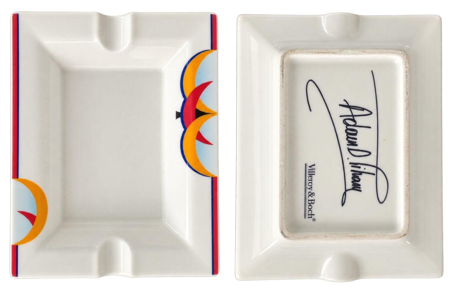 Cendrier en porcelaine Villeroy & Boch conçu Adam D. Tihany, Enlèvement ou Envoi
