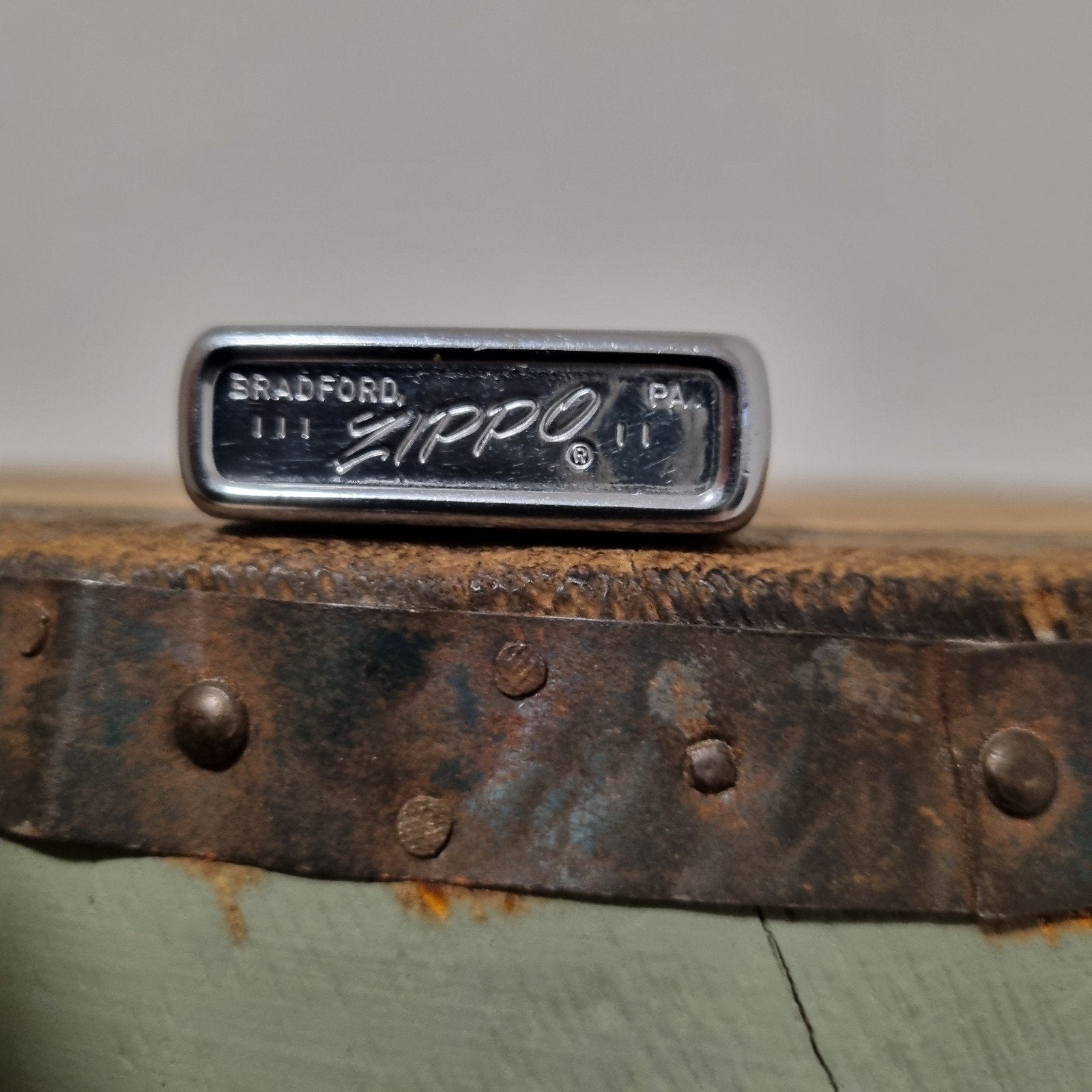 Oude zippo uit 1969, Ophalen, Gebruikt, Aansteker