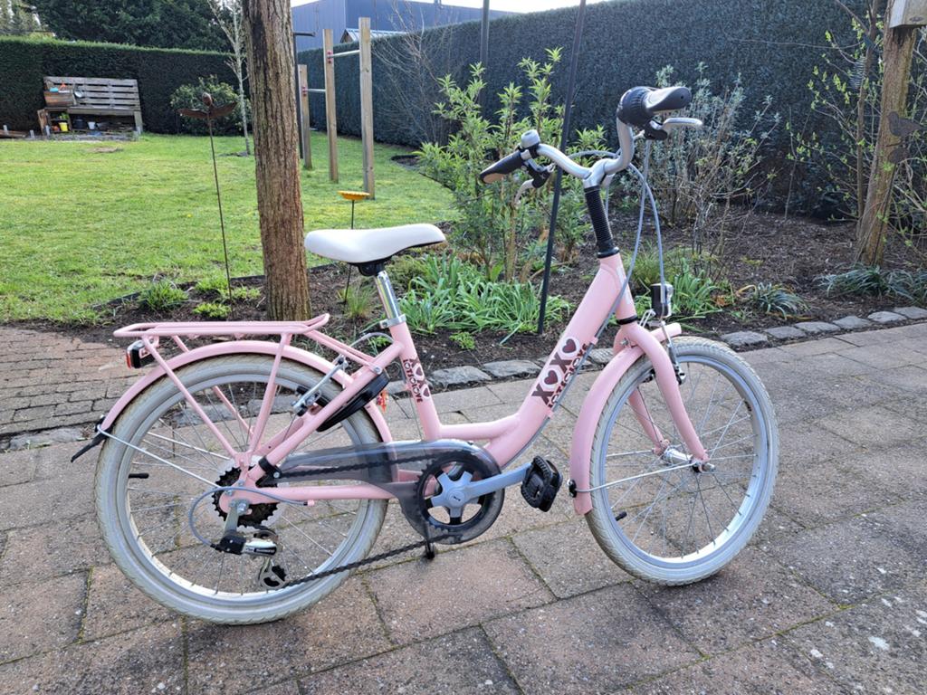 Decathlon Btwin 20 inch kinderfiets – lichtroze, goede staat, Fietsen en Brommers, Ophalen, 20 inch, Versnellingen