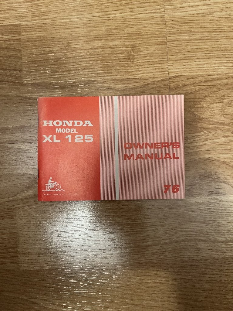 Honda XL125 manuel du conducteur, Motos, Enlèvement ou Envoi